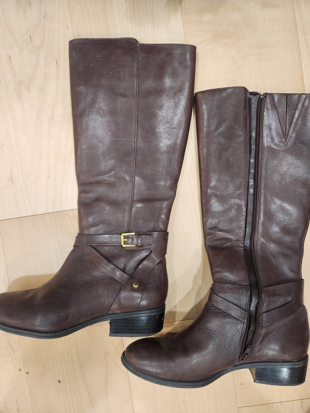 Ralph Lauren Brown Leather Riding Boots